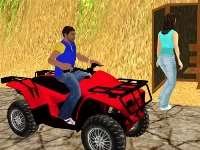 Traffic racer quad bike game