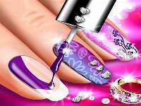 Nail salon art makeover: manicure design game