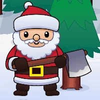 Wood cutter santa idle