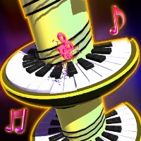 Ball jump piano tile