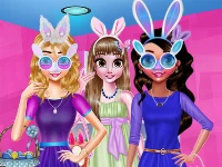 Funny easter girls