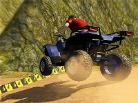 Atv quad bike impossible stunt