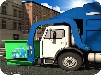 City garbage truck simulator game