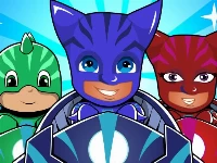 Pj masks kids car racing 3d