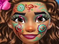 Exotic princess makeup