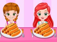 Princess hotdog eating contest