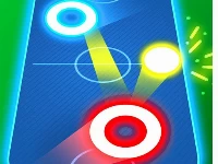 Air hockey glow: 2 players