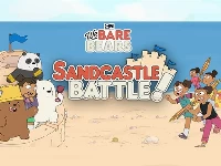 Sandcastle battle - we bare bears