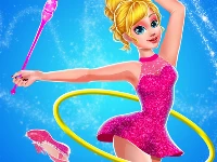 Gymnastic superstar girls dress up