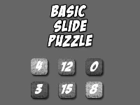 Classic slide puzzle