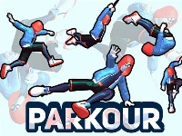 Parkour climb and jump