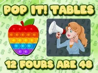 Pop it! tables