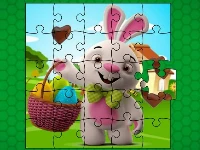 Easter bunny eggs jigsaw