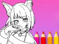 Anime manga coloring book