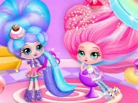 Cotton candy hair salon