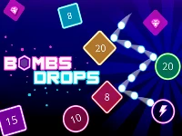 Bombs drops physics balls