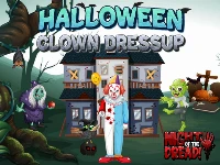 Halloween clown dressup