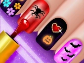 Glow nails halloween