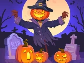 Halloween monster party jigsaw