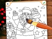 Christmas coloring game