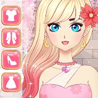 Anime girls dress up game