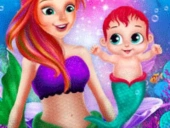 Mermaid newborn baby care