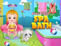 Baby hazel spa bath