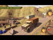 Army car truck transport game