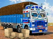 Cargo truck transport game
