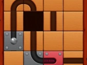 Unroll ball slide puzzle