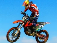 Flying dirt bike stunts puzzle