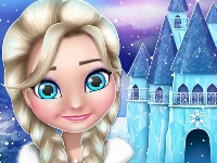 Ice princess doll house design and decoration game